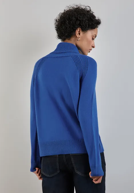 Pullover mit Stehkragen odyssey blue