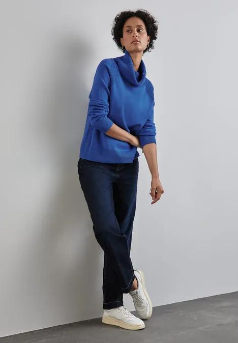 Pullover mit Stehkragen odyssey blue