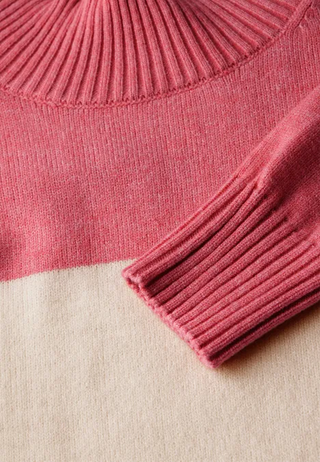 Gestreifter Pullover sugar coral mel.