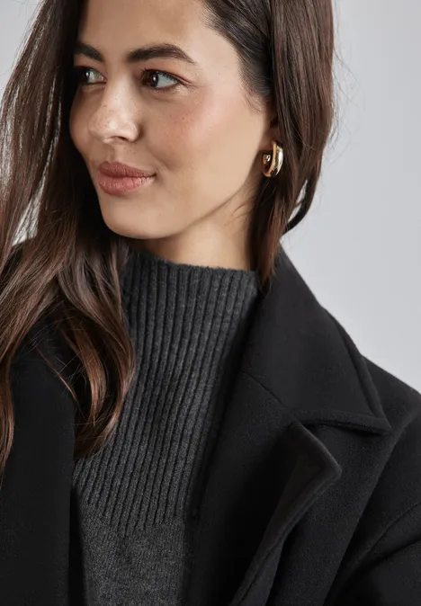 Strukturmix-Pullover anthracite melange
