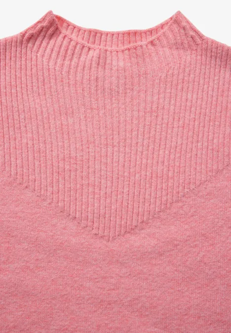 Strukturmix-Pullover sugar coral mel.