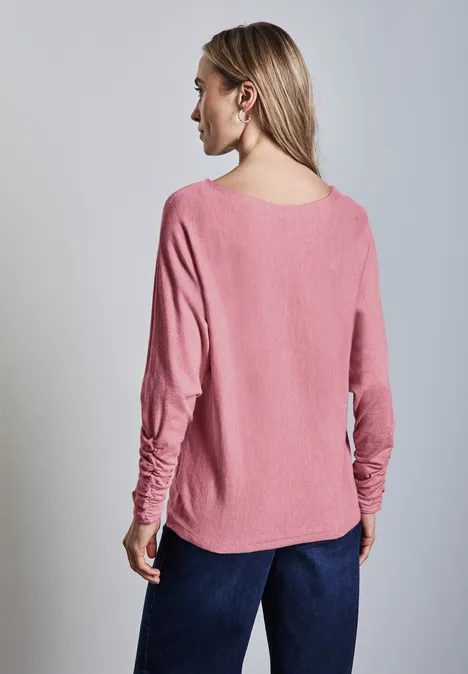 Dolman Pullover sugar coral mel.