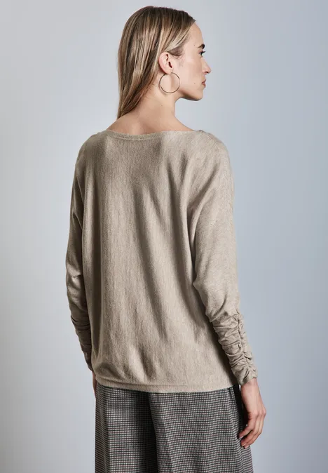 Dolman Pullover honey sand mel.