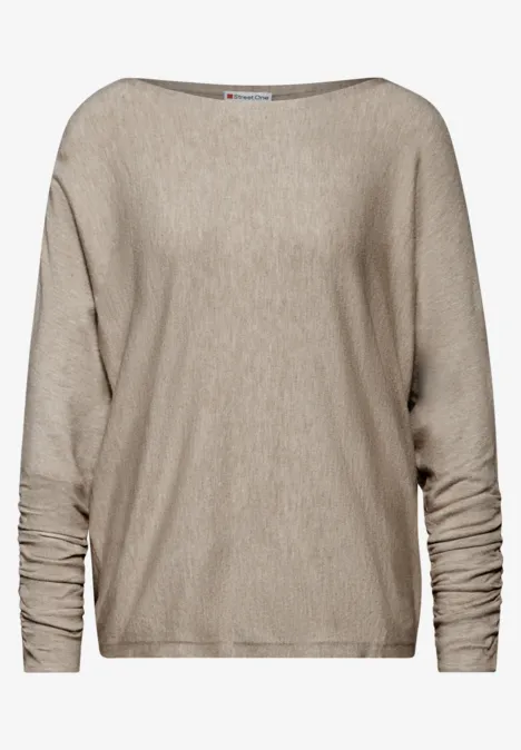 Dolman Pullover honey sand mel.