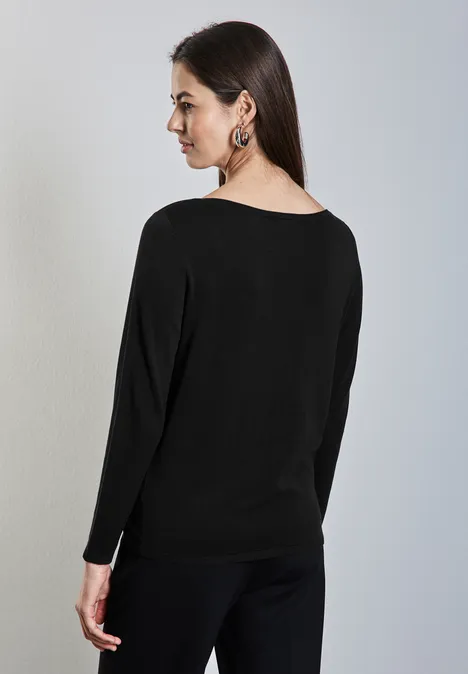 Strickpullover Black