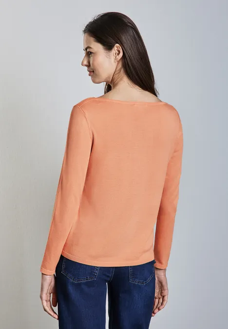 Strickpullover creamy orange