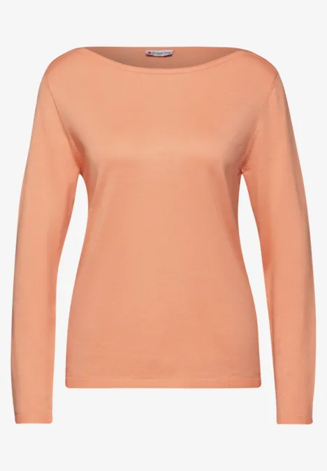 Strickpullover creamy orange