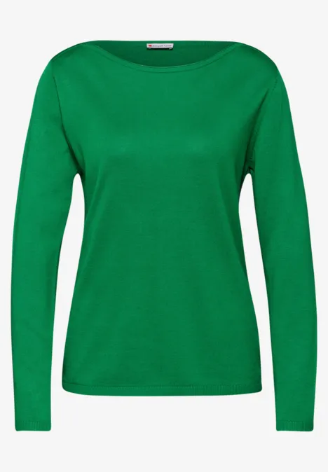 Strickpullover glowing green