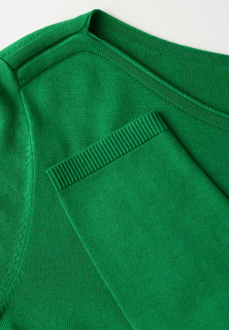 Strickpullover glowing green