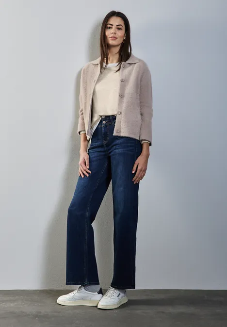 Strickpullover sheer beige mel.