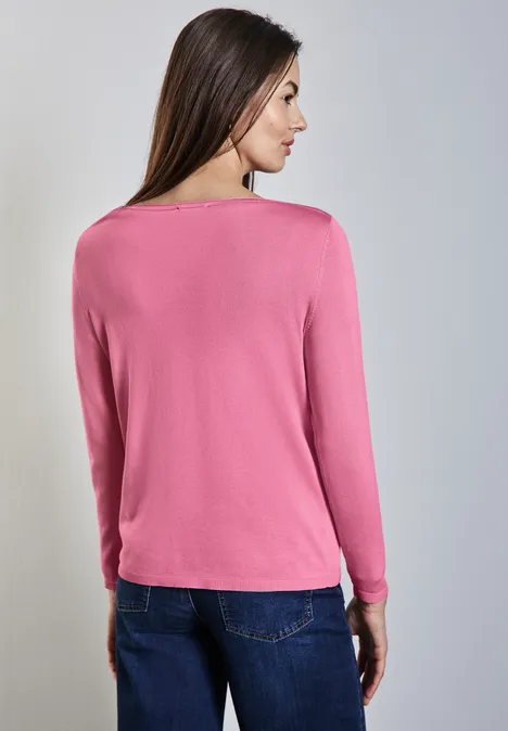 Strickpullover sunset pink