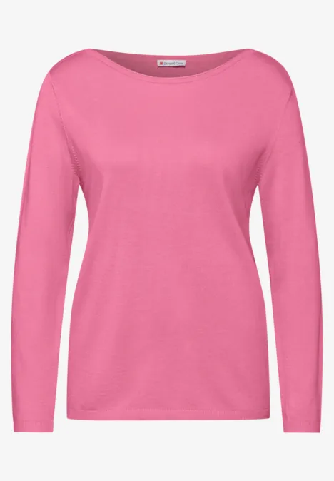 Strickpullover sunset pink