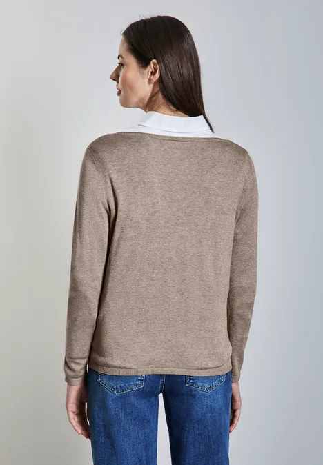 Strickpullover toffee crunch mel.