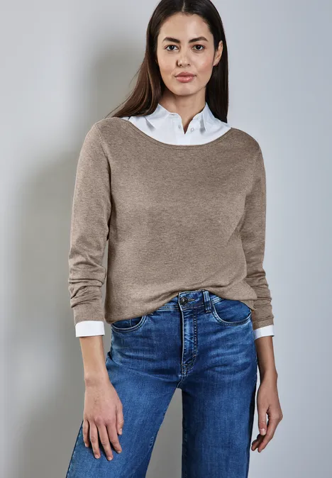Strickpullover toffee crunch mel.
