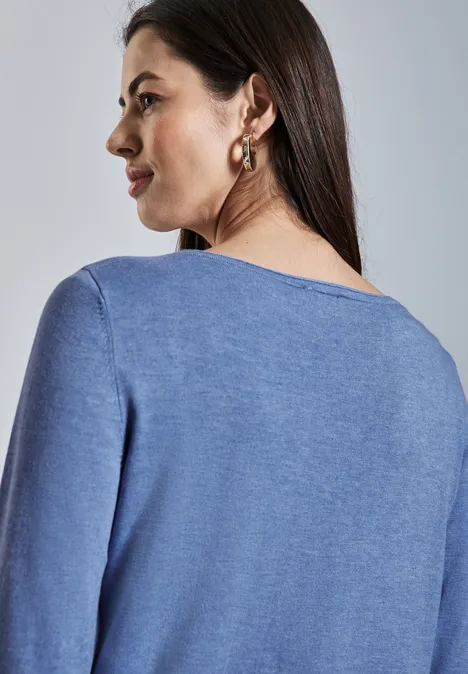 Strickpullover columbia blue mel.