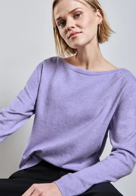 Pull douillet viola lilac mel.