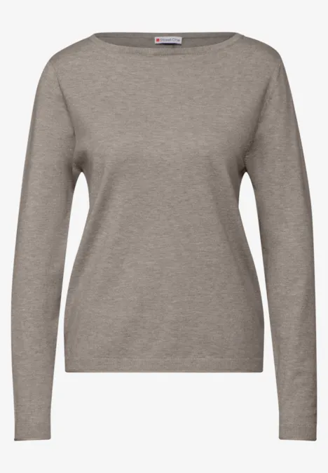 Basic Pullover breezy beige mel.
