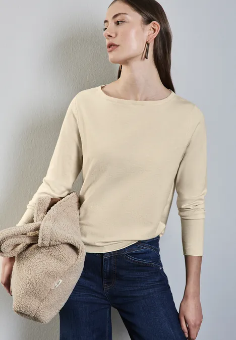 Basic Pullover soft beige