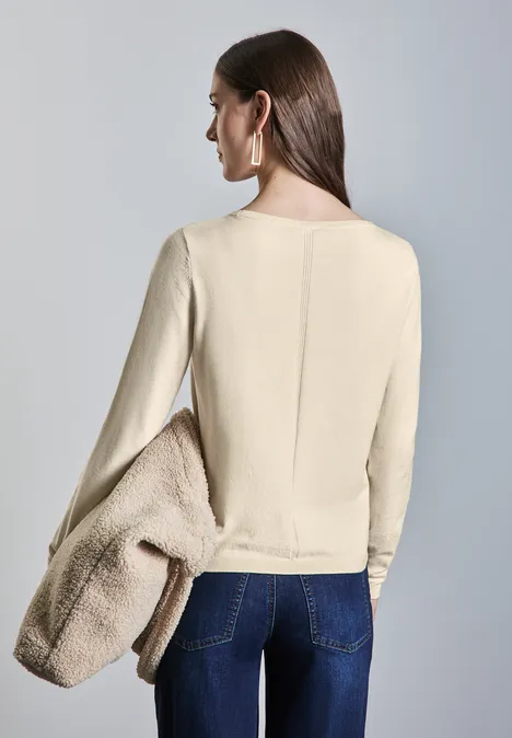 Basic Pullover soft beige