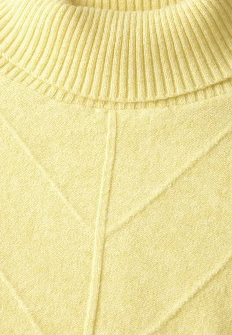 Strukturpullover mellow yellow mel.