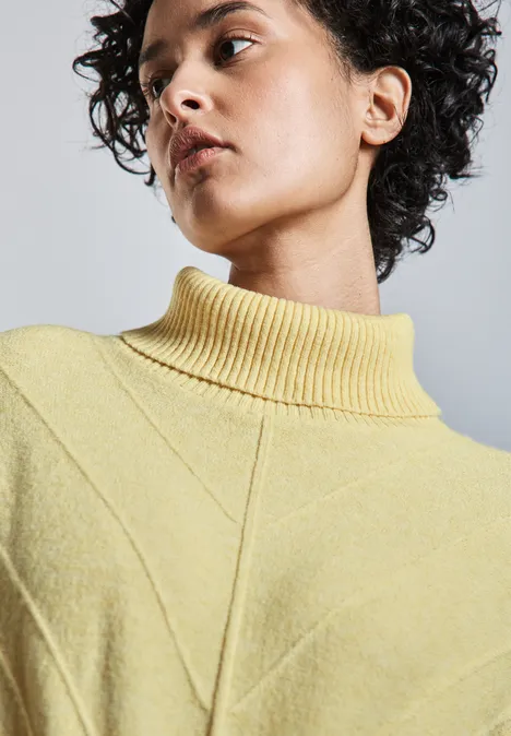 Strukturpullover mellow yellow mel.