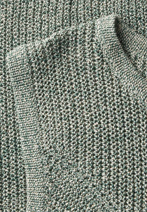 Schimmerndes Stricktop garden green
