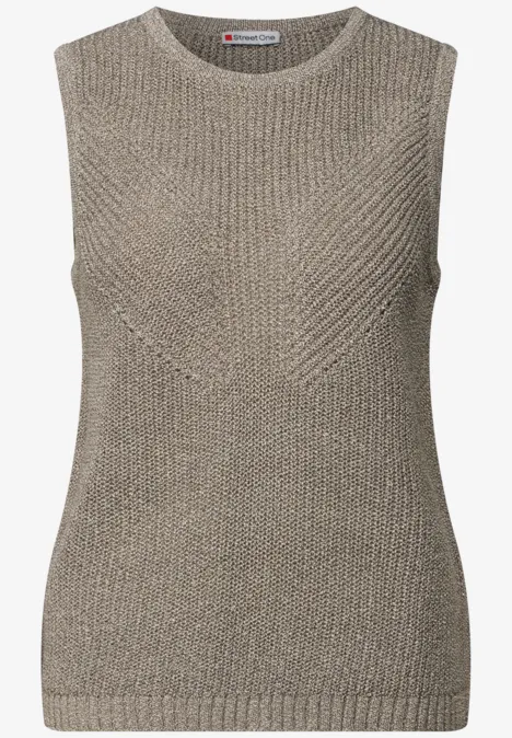 Schimmerndes Stricktop acron brown