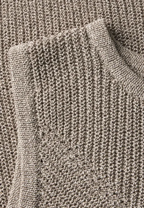 Schimmerndes Stricktop acron brown