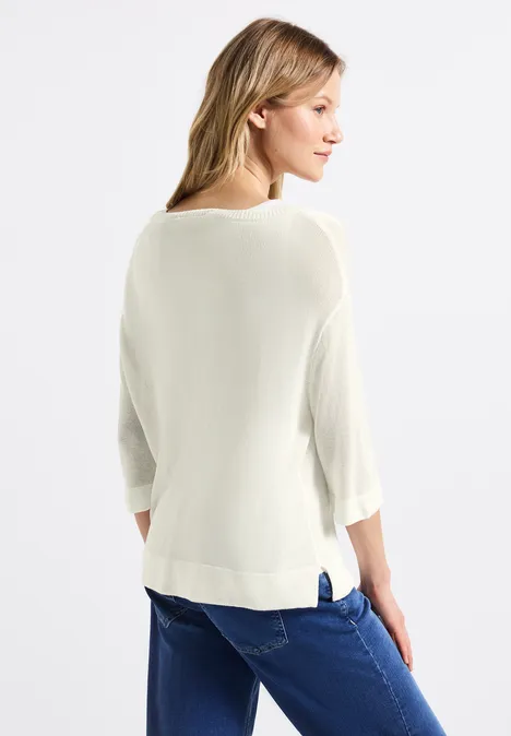 Lässiger Pullover off white