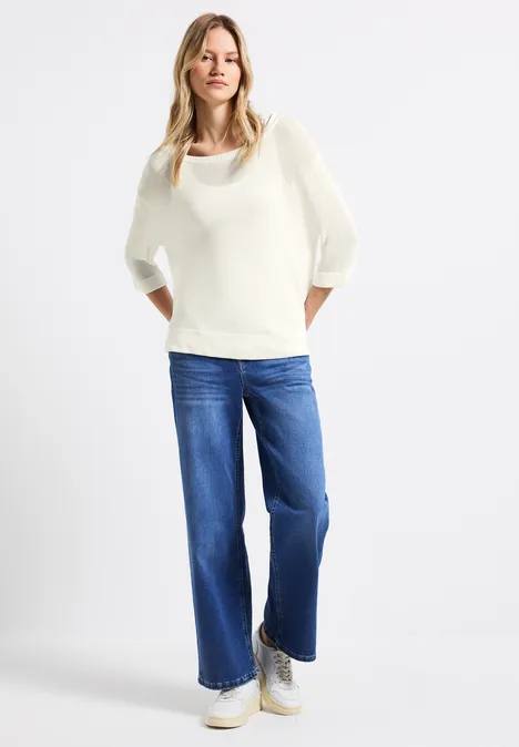 Lässiger Pullover off white