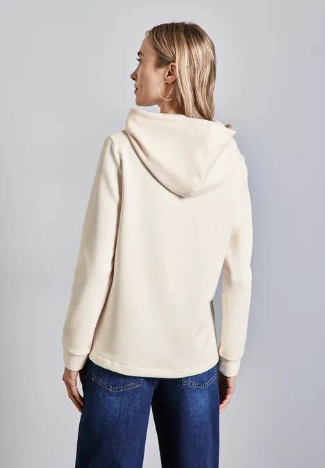 Cupro Sweat Hoodie soft beige