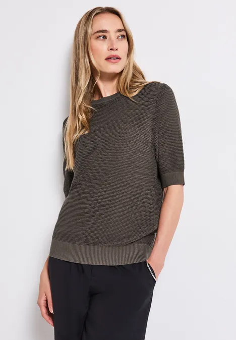 Rundhals Pullover nomad brown