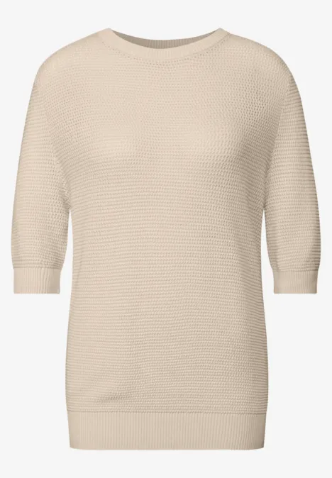 Rundhals Pullover tusk cream