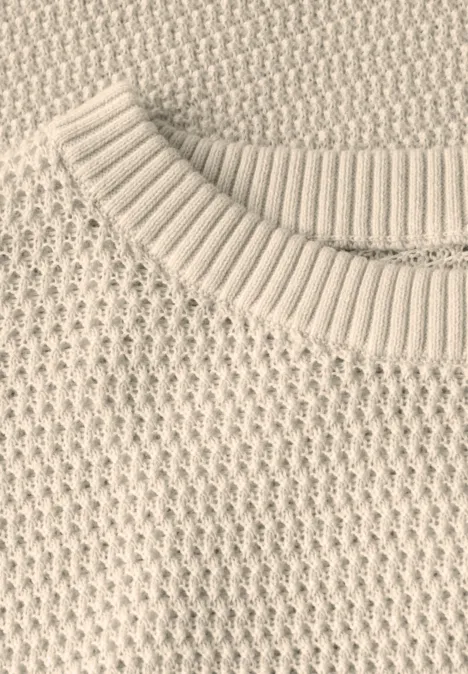 Rundhals Pullover tusk cream
