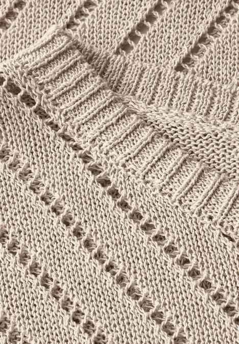 Strukturpullover tusk cream
