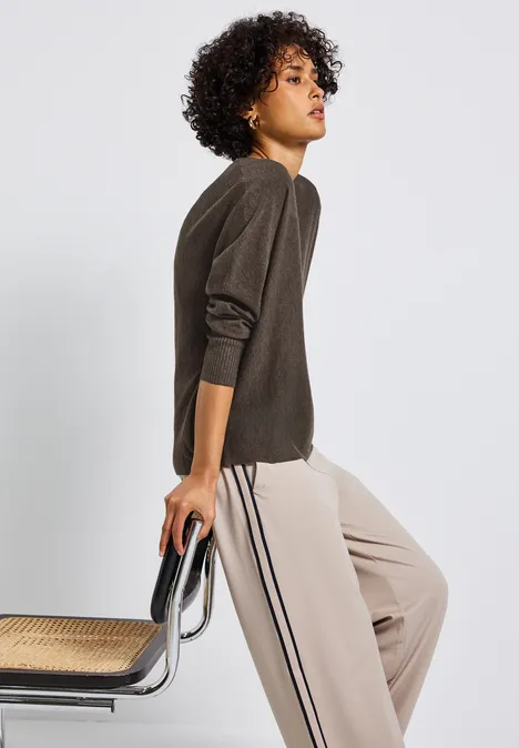 Dolman Pullover nomad brown mel.