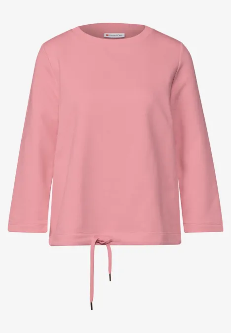 Sweat-shirt en couleur unie blush peach