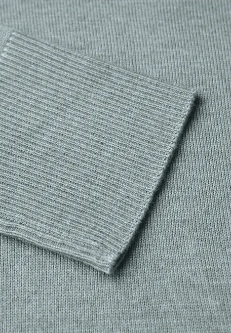 Basic Pullover nile blue mel.
