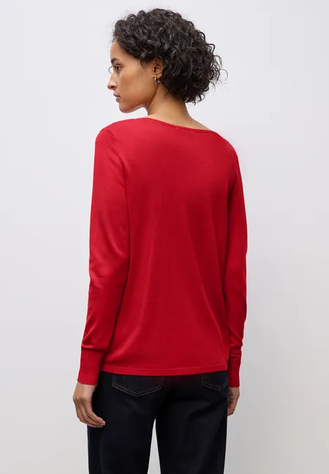 Basic Pullover racing red