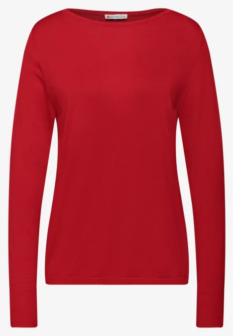 Basic Pullover racing red