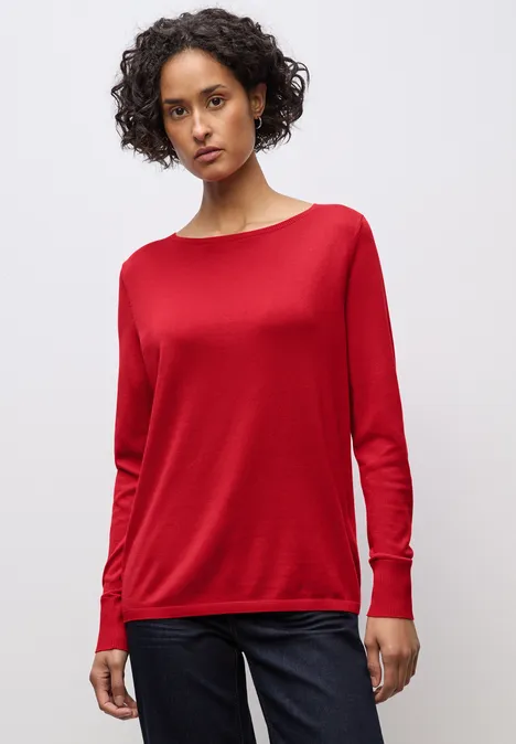 Basic Pullover racing red