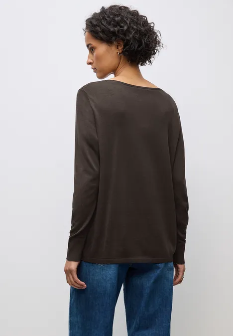 Basic Pullover deep roast brown