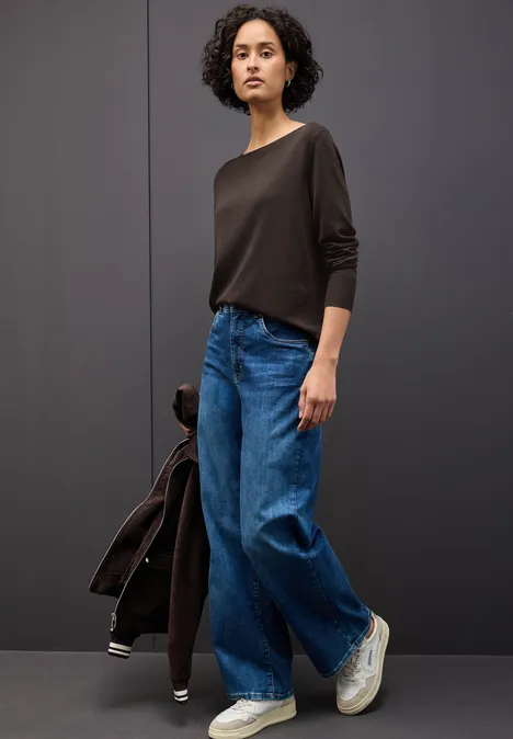Basic Pullover deep roast brown