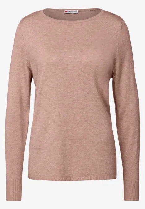 Basic Pullover faded rose mel.