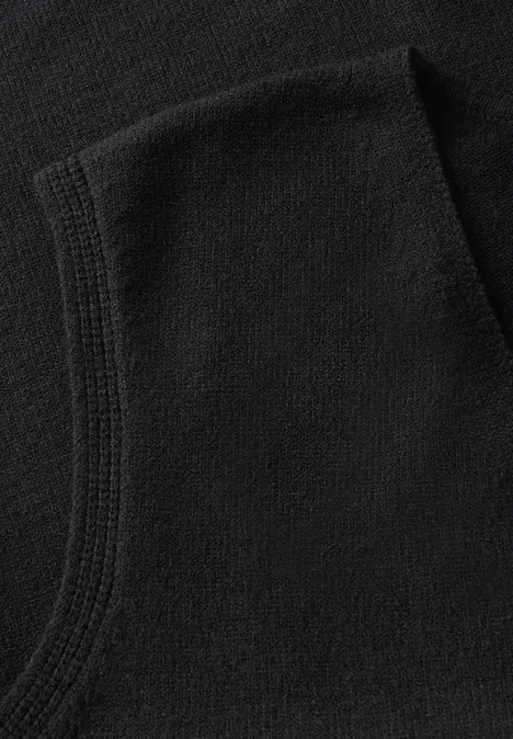 Ärmelloser V-Neck Pullover Black
