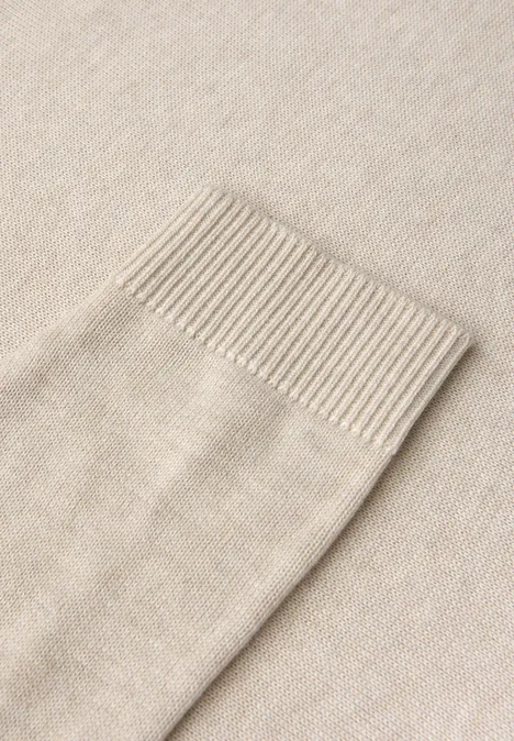 V-Neck Pullover tusk cream mel. V-Neck Pullover tusk cream mel.