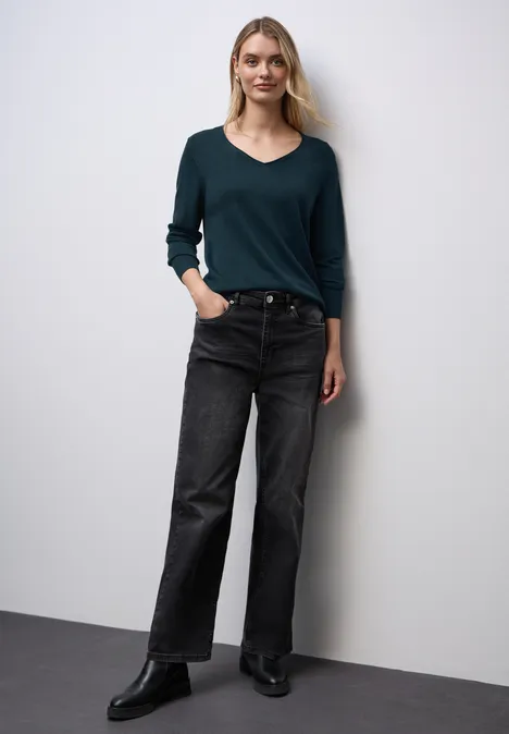 V-Neck Pullover tide blue V-Neck Pullover tide blue