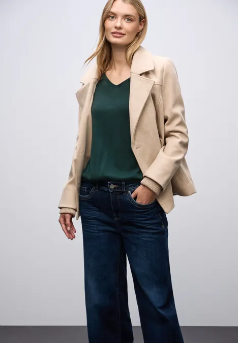 V-Neck Pullover deep teal green V-Neck Pullover deep teal green