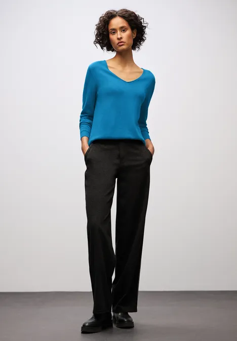 V-Neck Pullover polaris blue V-Neck Pullover polaris blue