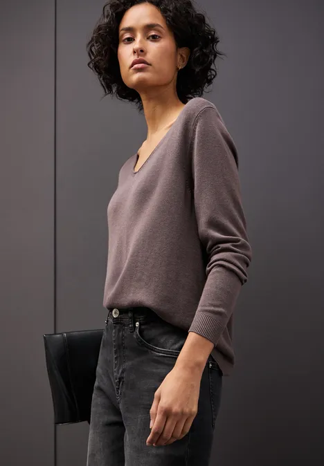 V-Neck Pullover dusty mauve V-Neck Pullover dusty mauve